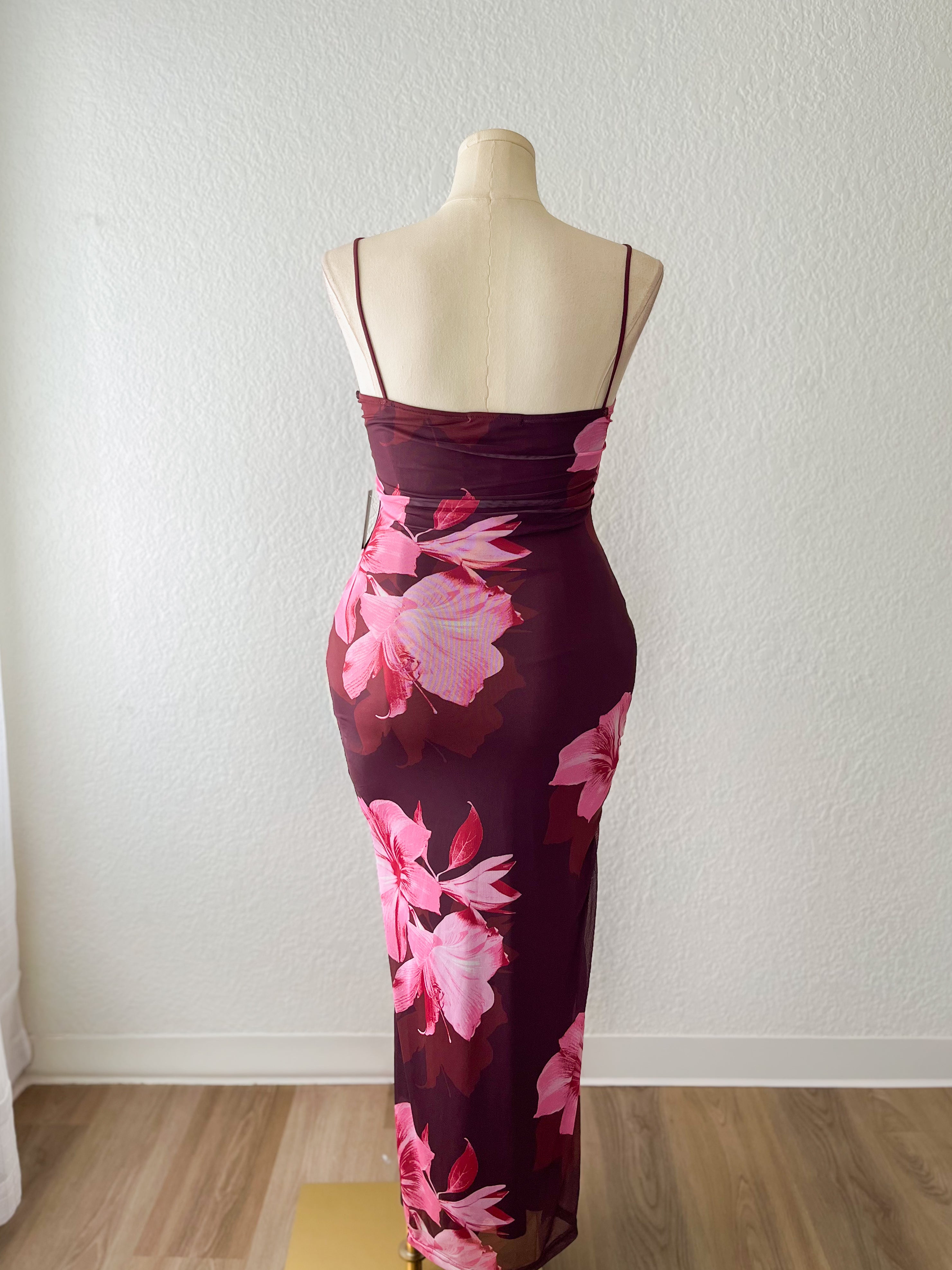 Floral Mesh Dress