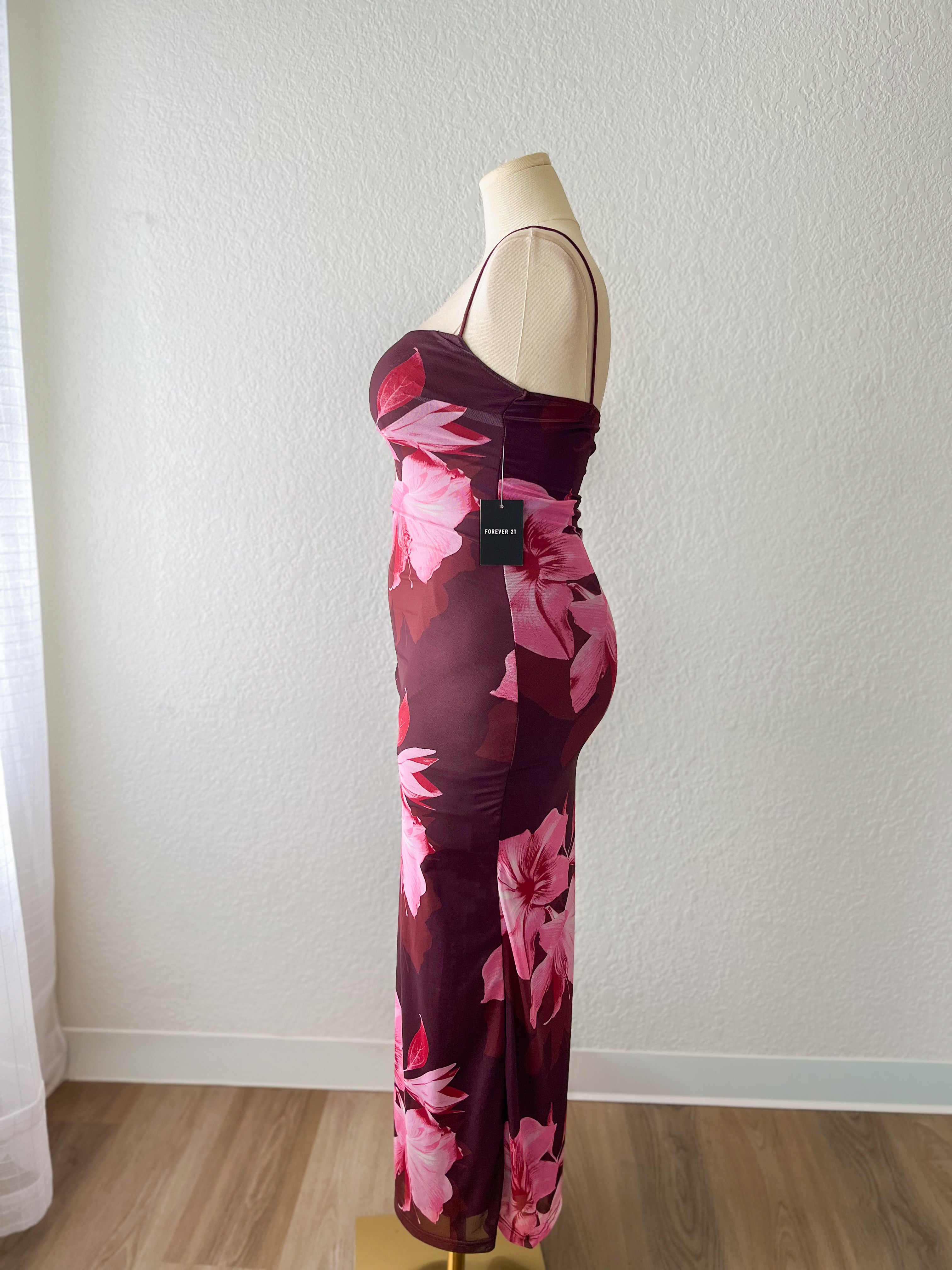 Floral Mesh Dress