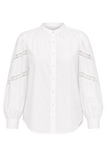 Lace Accent Button Down