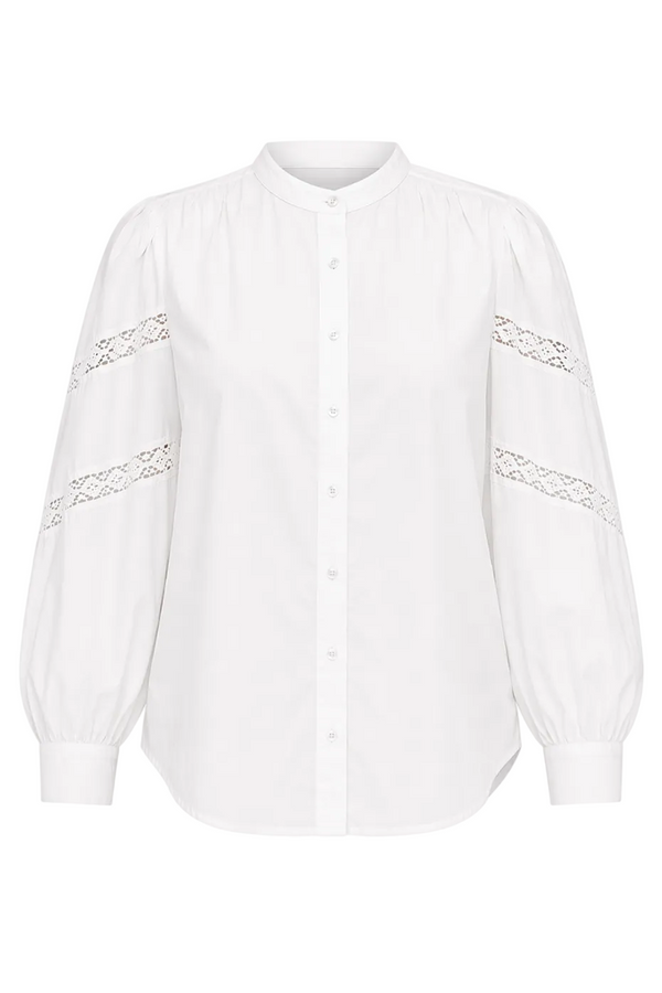Lace Accent Button Down