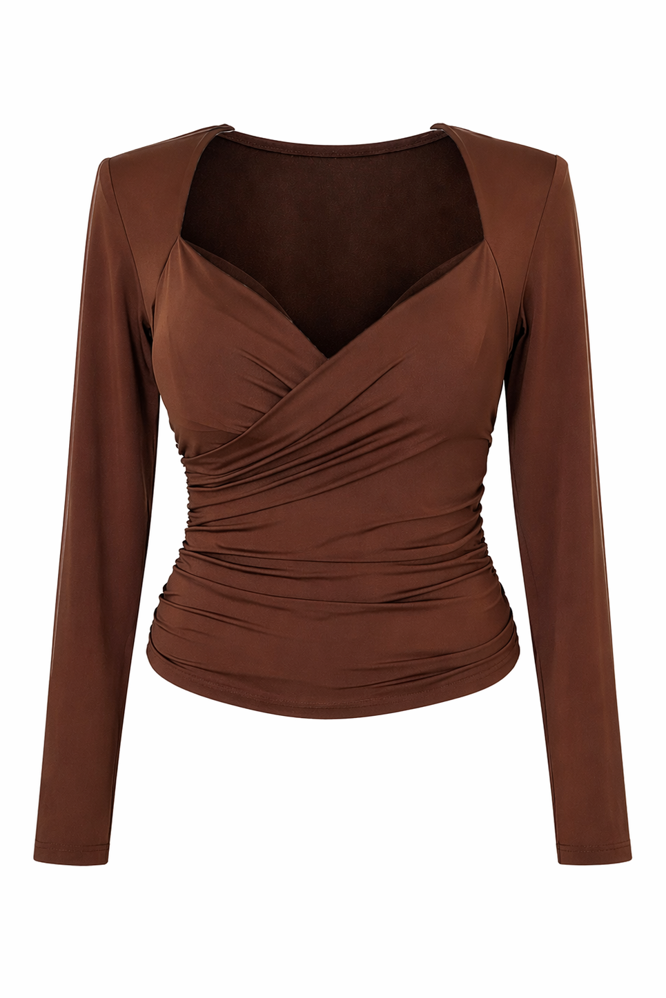 Ruched Long Sleeve Top