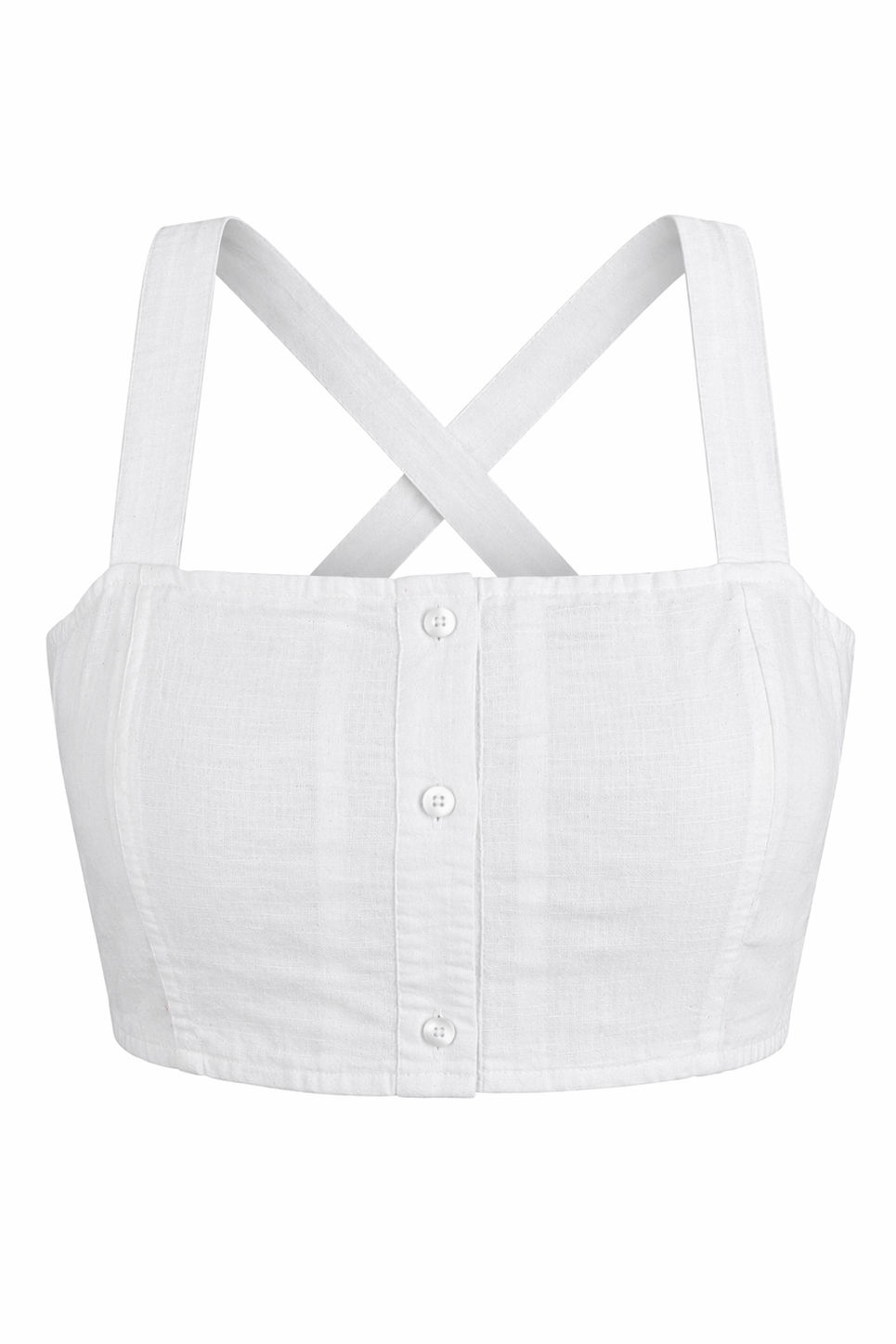 Button-up Tie Back Tank Top