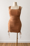 Draw String Mini Dress
