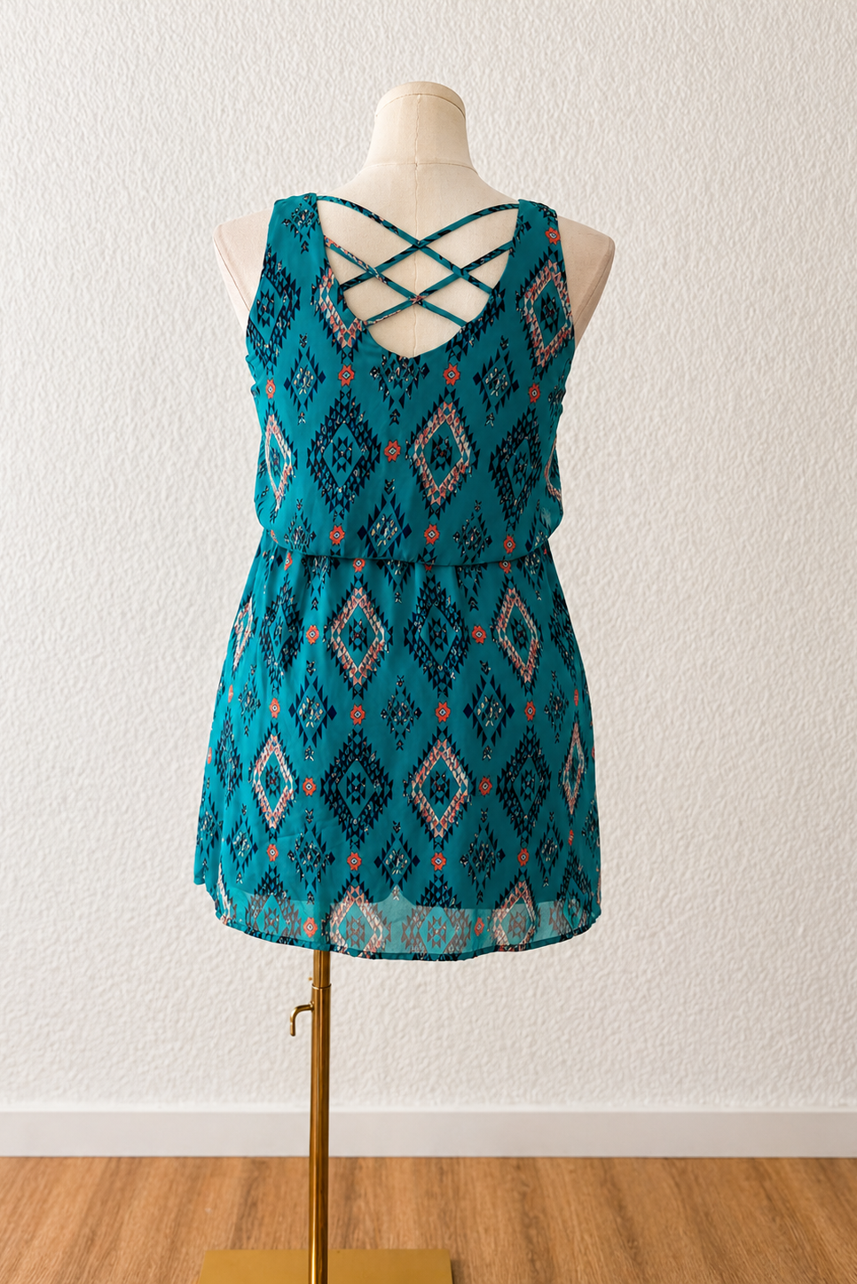 Printed Mini Dress
