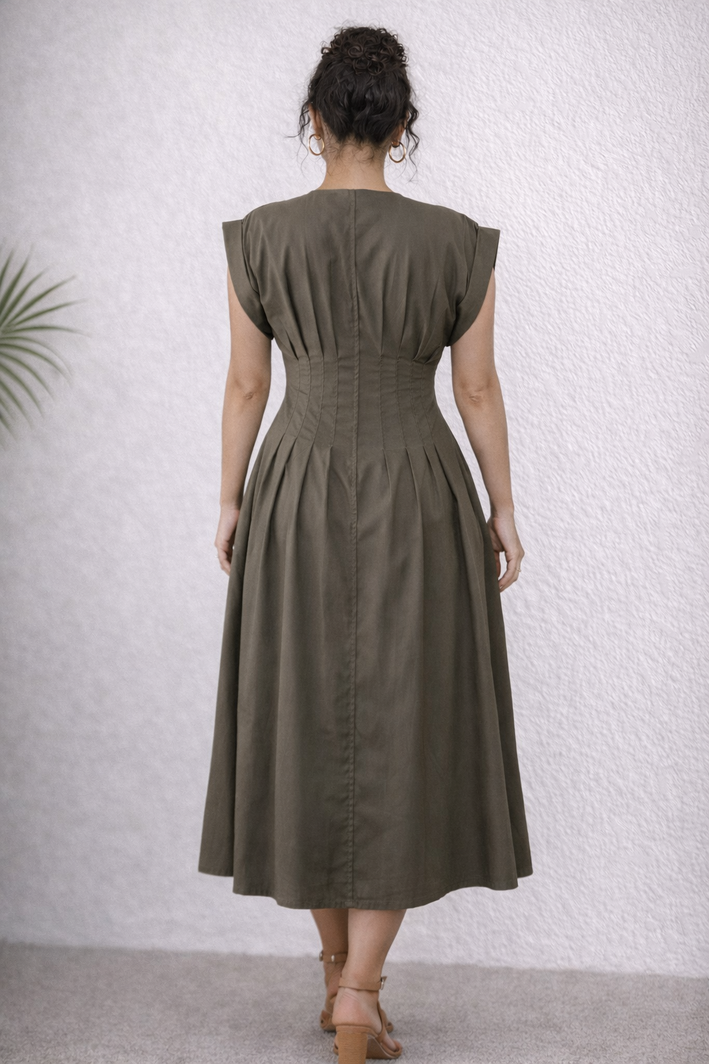 Button Down Midi Dress