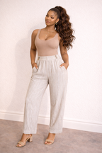 Stripe Loose Fit Pants