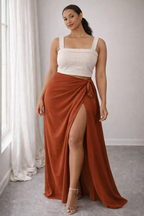 Cropped Linen-Blend Tank