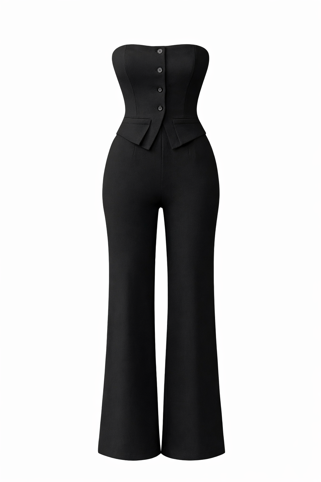 Button Down Jumpsuit