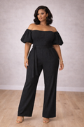 Puff Sleeve Jumpsuit