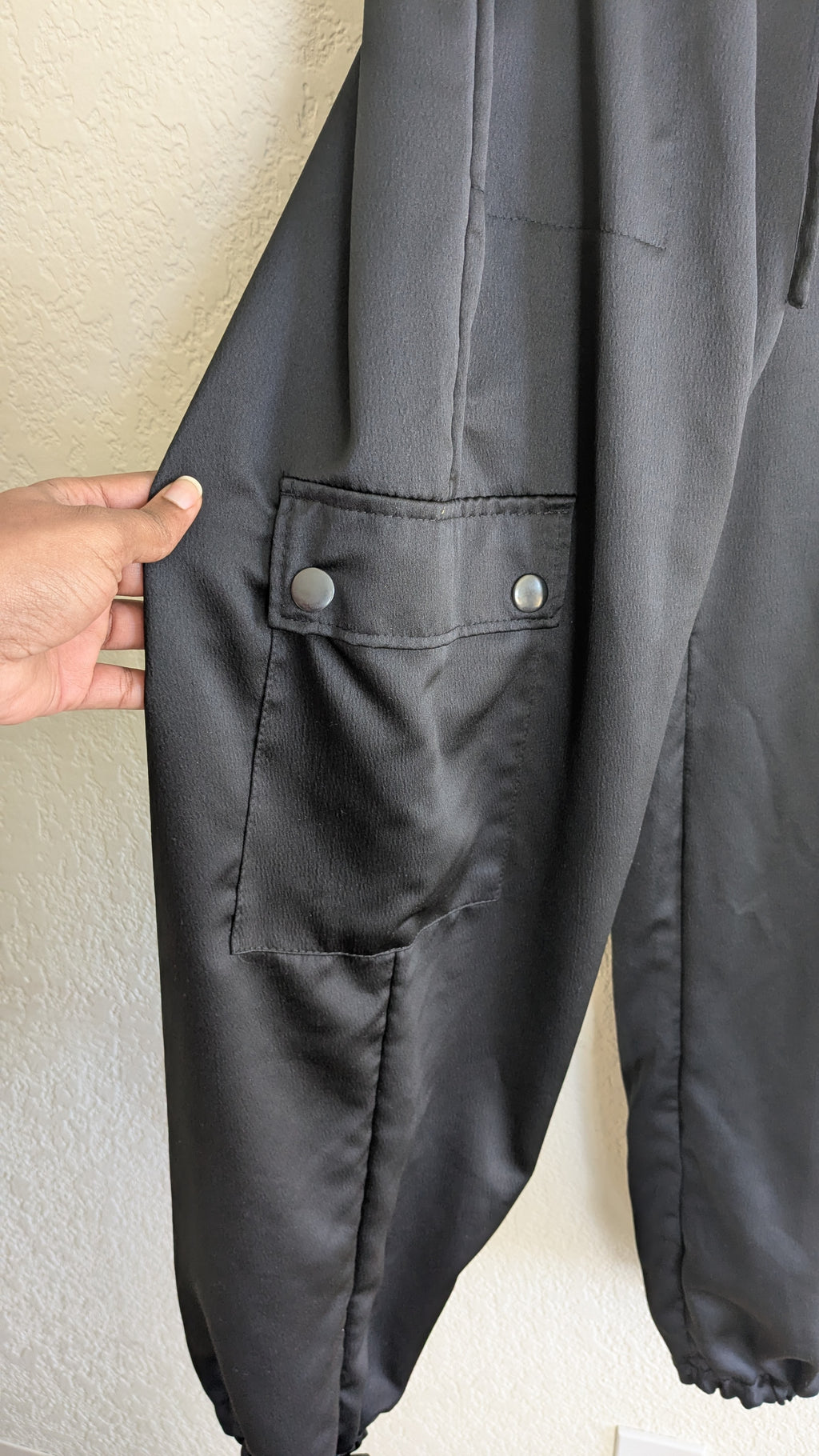 Satin Cargo Pants