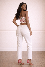 Straight Cut Ripped Jeans