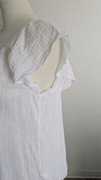 Flared Cotton Blouse