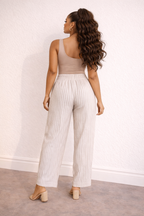 Stripe Loose Fit Pants