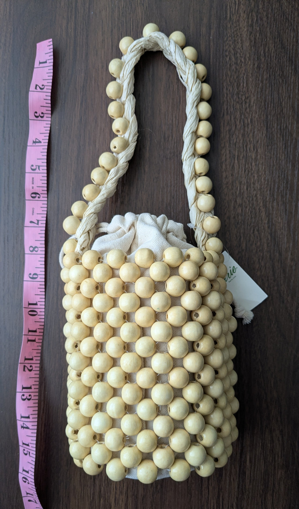Beaded Mini Bucket Bag