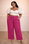 Crepe Palazzo Pants