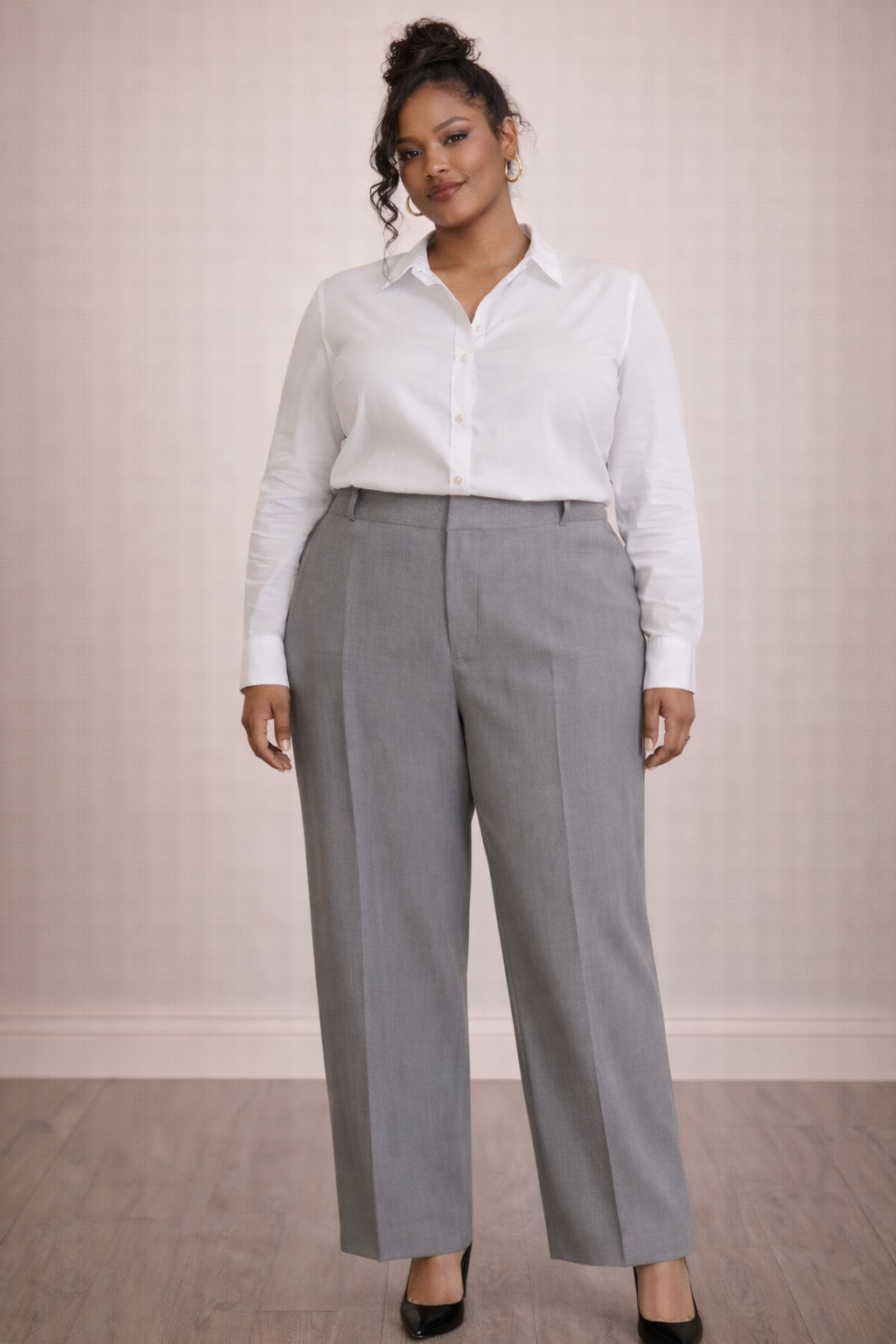 Tailored Wide Leg Pants
