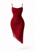 Ruched Mesh Bodycon